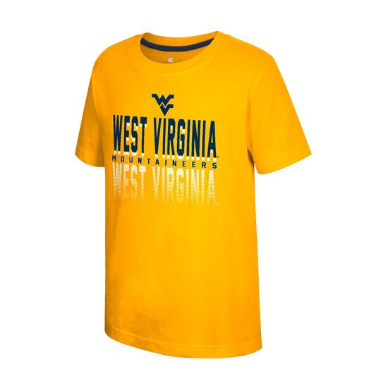 WVU Mountaineers Youth Gold Dual Blend Jersey Tee