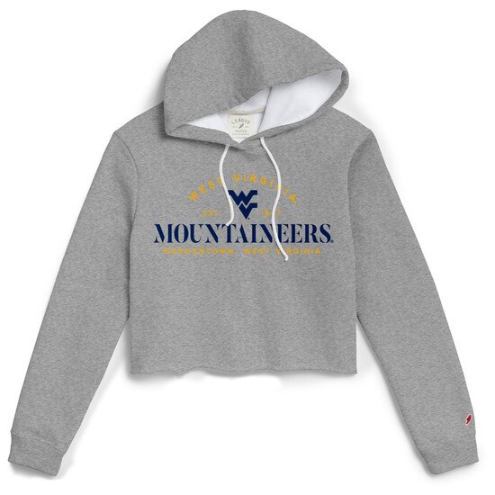 WVU Women's 1636 Oxford Cropped Hoodie