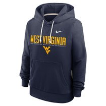 Navy Nike West Virginia sideline Dri_FIT hoodie