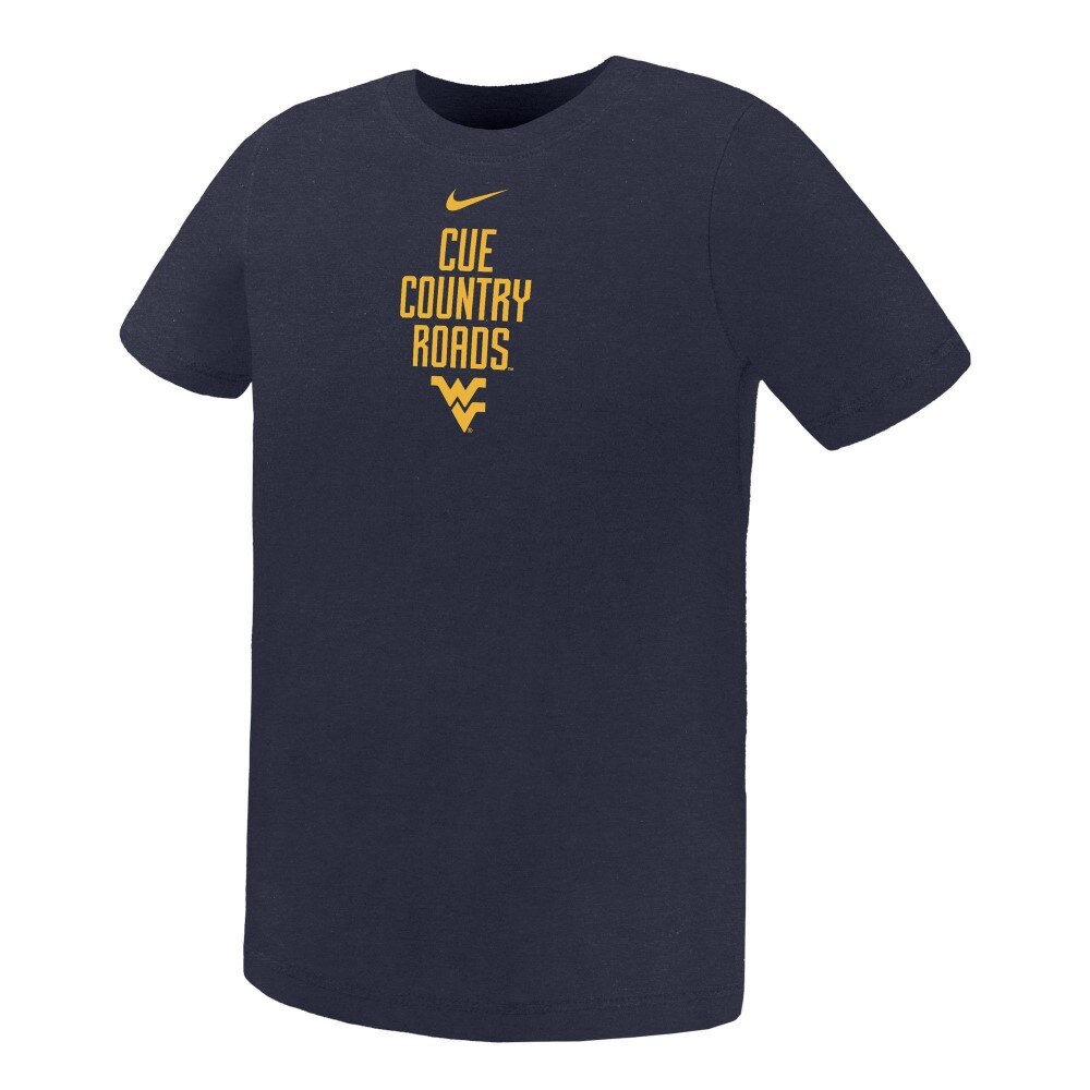 argue⭐︎ ORGANIC COTTON CUPRA FLOW T Nike WVU Cue Country Roads Preschool Navy Cotton Tee | Book Exchange