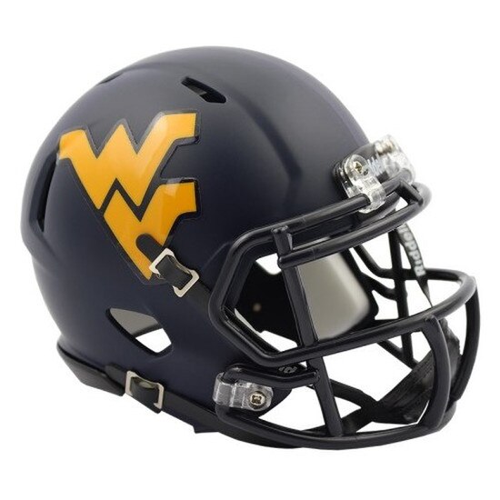Riddell WVU Satin Speed Mini Helmet