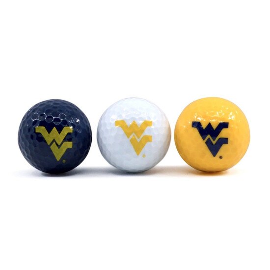 WVU Golf Balls 3Pack