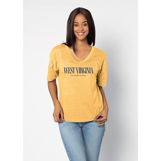UG Apparel WVU Women's VHappy Jersey Tee